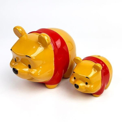 [日本帶回] 陶瓷 儲金箱 小費箱 存錢筒 存錢罐 撲滿 Disney 迪士尼 Winnie the Pooh 小熊維尼