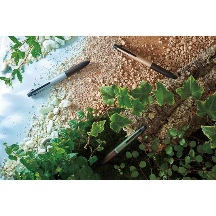 [日本製] uni 三菱 JETSTREAM 4色原子筆+自動鉛筆 橡木握柄 Pure Malt 0.5/0.7mm-細節圖4