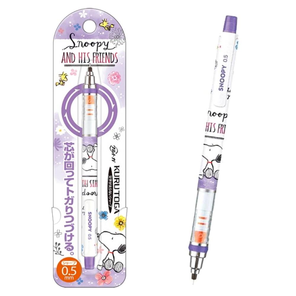 [日貨] uni三菱 史努比 旋轉自動鉛筆 KURU TOGA 自動筆 SNOOPY 0.5mm 正版-細節圖3