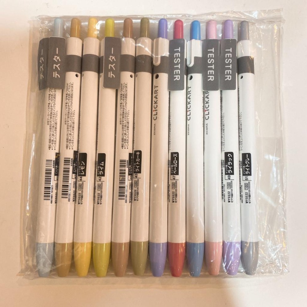 {新商品} [日製] Zebra斑馬牌 12色水性色筆 按壓式 深色套組 淺色套組日本帶回 CLiCKART 共四款-細節圖3