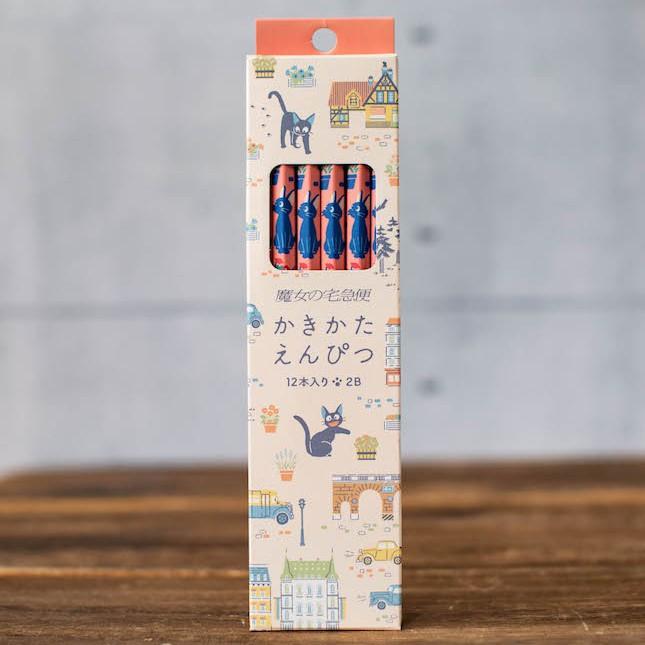 [日本製]吉卜力 12入 2B鉛筆 六角鉛筆 龍貓 魔女宅急便 黑貓吉吉 kiki 宮崎駿 紙盒裝 開學用品 文具-細節圖2
