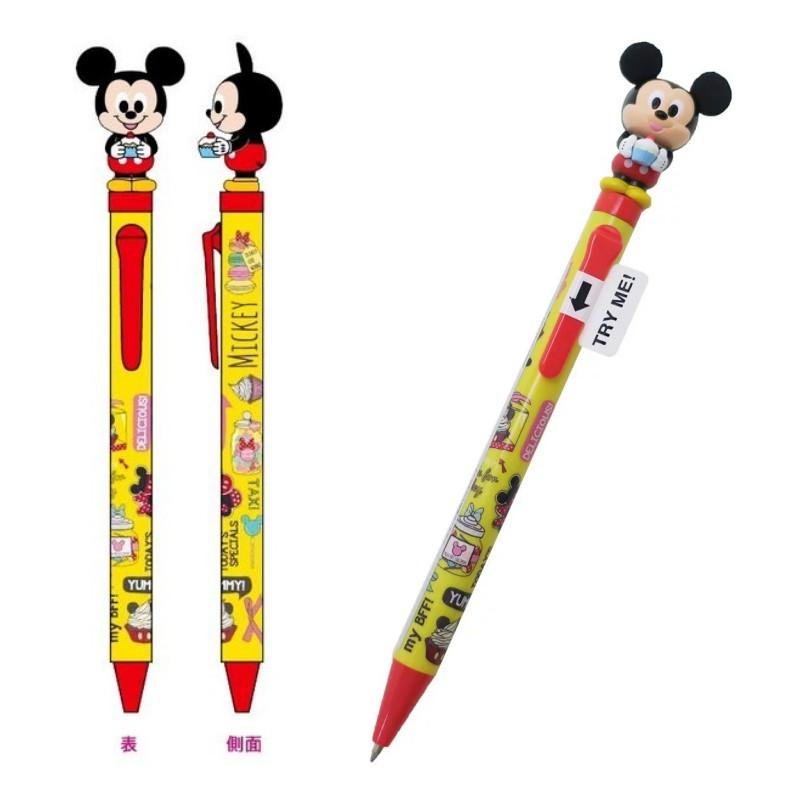 [日本製]迪士尼 米奇米妮 公仔原子筆圓珠筆 自動鉛筆自動筆 Disney 日本正版-細節圖2