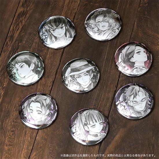 [日本正版] 鬼滅之刃 水墨風 8款入徽章組 第2彈+第3彈 胸章胸針別針 MOVIC 伊之助 胡蝶忍 蜜璃 動漫周邊-細節圖2