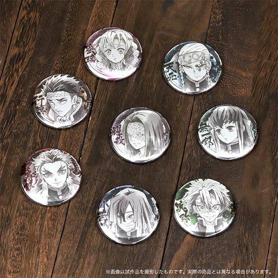 [日本正版] 鬼滅之刃 水墨風 8款入徽章組 第2彈+第3彈 胸章胸針別針 MOVIC 伊之助 胡蝶忍 蜜璃 動漫周邊-細節圖6
