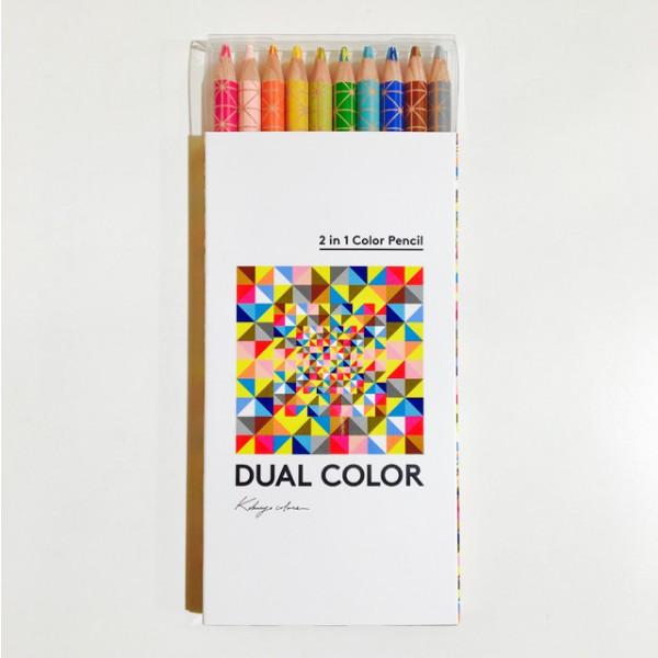 [日製] Kokuyo 10色 混色 雙色油性色鉛筆 DUAL COLOR 2 in 1 國譽-細節圖2