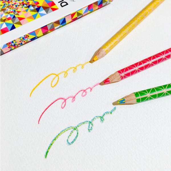 [日製] Kokuyo 10色 混色 雙色油性色鉛筆 DUAL COLOR 2 in 1 國譽-細節圖7