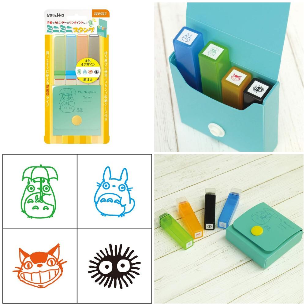 [日製] 宮崎駿 4入圖案印章組 吉卜力 魔女宅急便 龍貓 神隱少女 無臉男-細節圖3