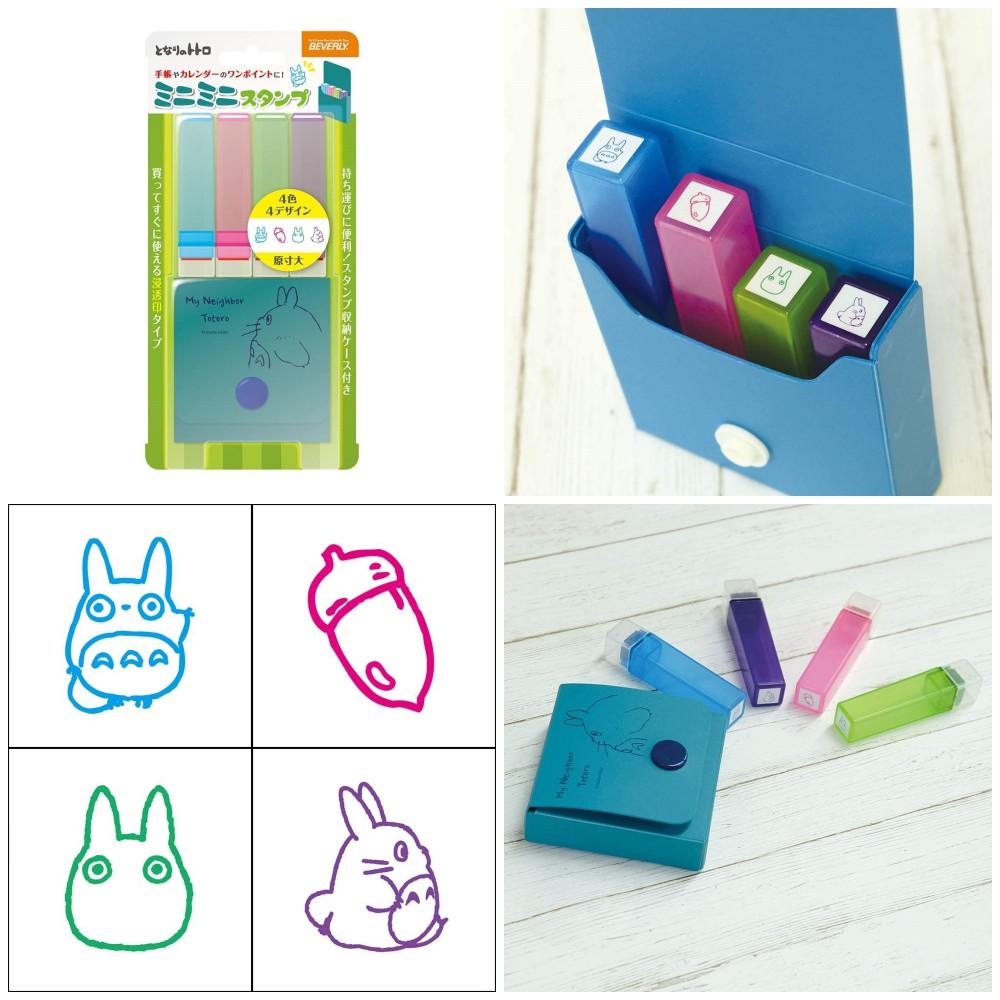 [日製] 宮崎駿 4入圖案印章組 吉卜力 魔女宅急便 龍貓 神隱少女 無臉男-細節圖5