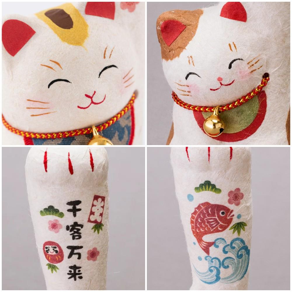 [日本帶回]日本和紙 開運招財貓 手工禮品 祝福禮物土產旅遊紀念品-細節圖8