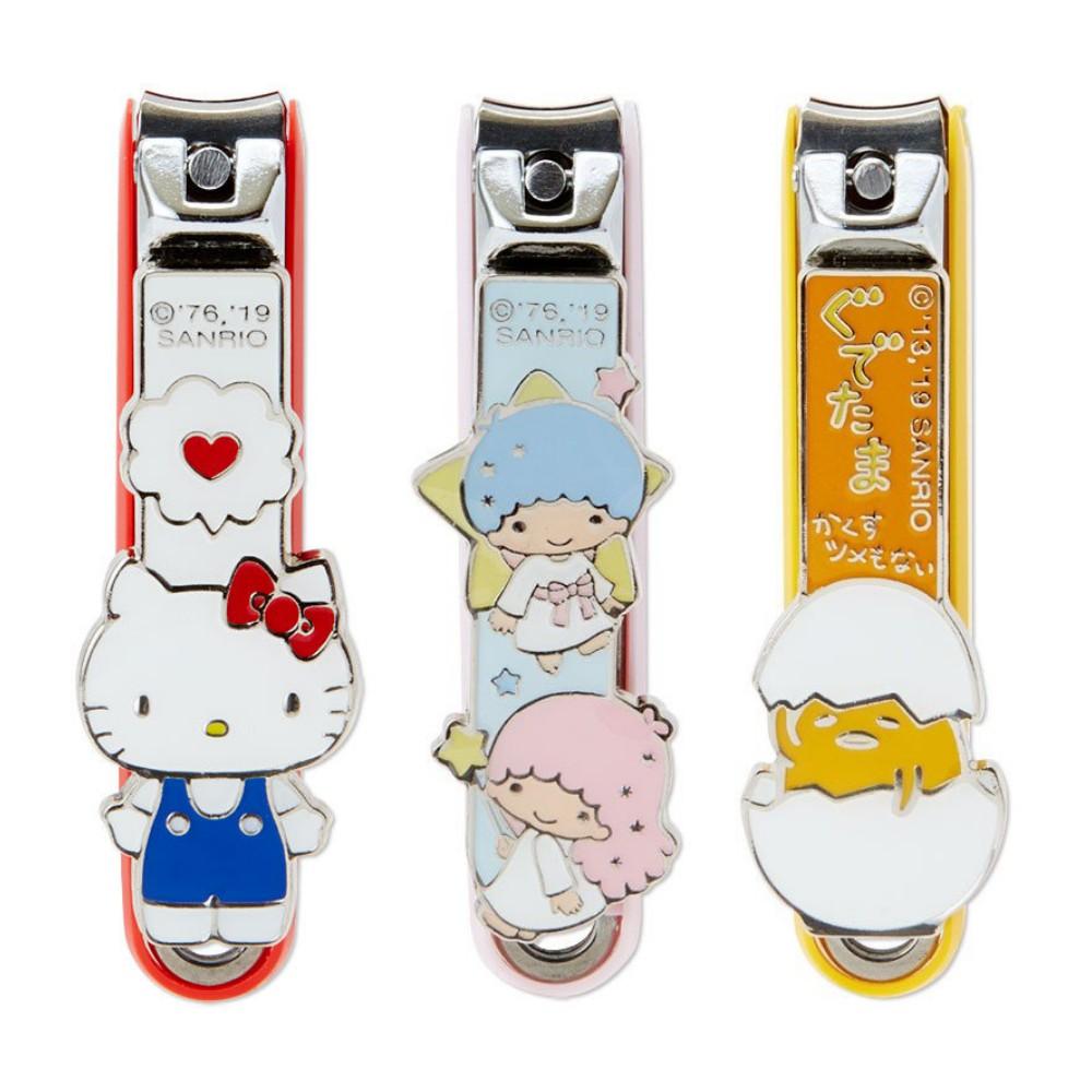 [日本製]SANRIO三麗鷗 造型指甲刀 指甲剪 蛋黃哥 Hello Kitty 凱蒂貓 雙子星 日本正貨-細節圖2