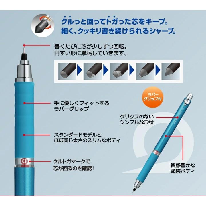 [日本限定] uni 三菱 KURU TOGA 旋轉自動鉛筆 米奇 米妮 小熊維尼 長髮公主 0.3mm 0.5mm-細節圖6