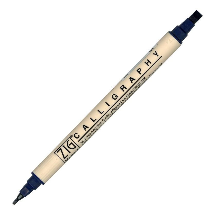 [日製] 吳竹 ZIG 8/12色 雙頭色筆 彩繪筆 扁頭 西洋書法 英文書法 POP-細節圖2