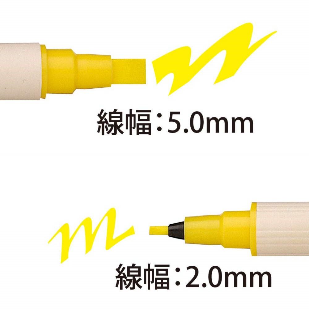 [日製] 吳竹 ZIG 8/12色 雙頭色筆 彩繪筆 扁頭 西洋書法 英文書法 POP-細節圖3