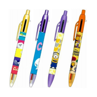 [日本正貨] sun-star 迪士尼 2色原子筆+自動鉛筆 兩用筆 小熊維尼 小小兵 寵物當家 Disney 日本正版