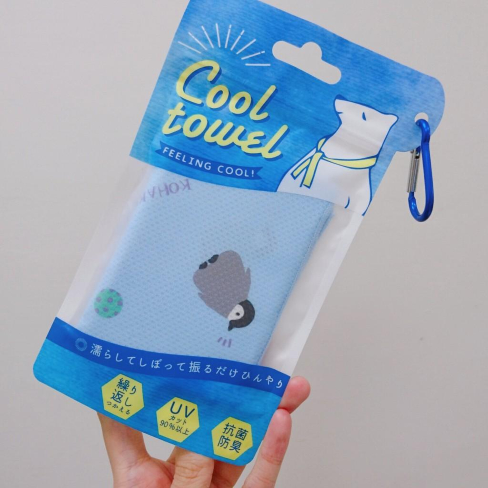 [日本帶回] friendshill 抗UV抗菌除臭 涼感毛巾 運動毛巾 企鵝 接觸涼感 散熱 日本原裝正貨-細節圖2