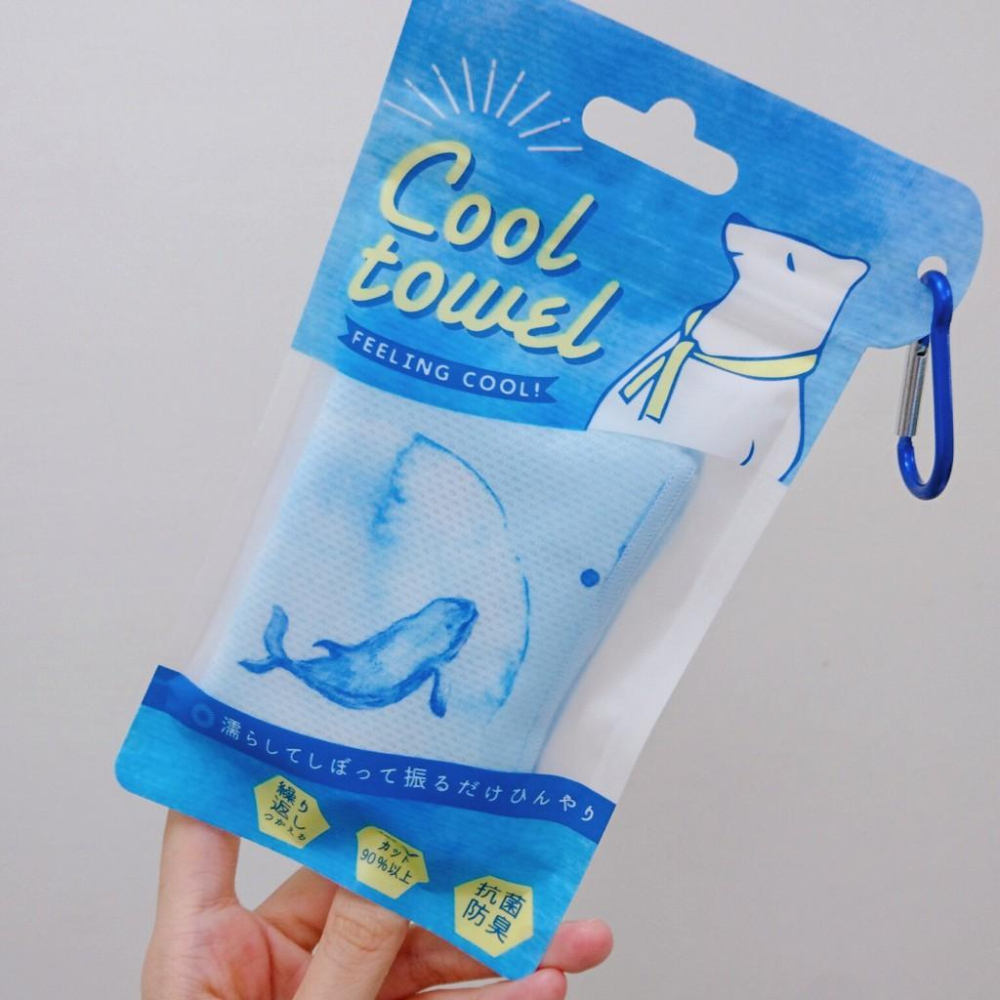[日本帶回] friendshill 抗UV抗菌除臭 涼感毛巾 運動毛巾 企鵝 接觸涼感 散熱 日本原裝正貨-細節圖3