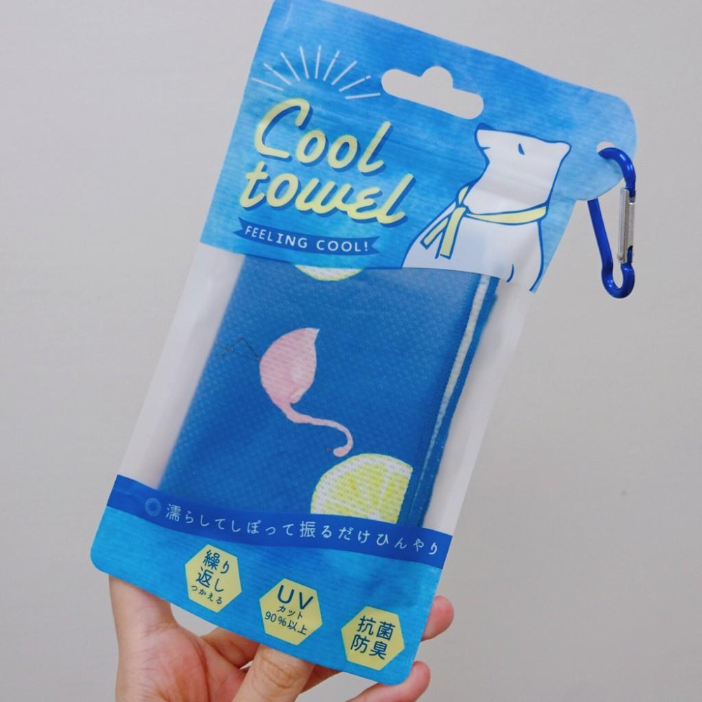 [日本帶回] friendshill 抗UV抗菌除臭 涼感毛巾 運動毛巾 企鵝 接觸涼感 散熱 日本原裝正貨-細節圖4
