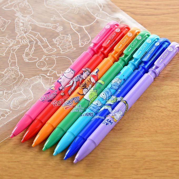 [日本製]uni三菱 玩具總動員 彩色自動鉛筆 7件組 可擦拭 彩色筆芯 自動筆 Disney 迪士尼皮克斯 0.5mm-細節圖3