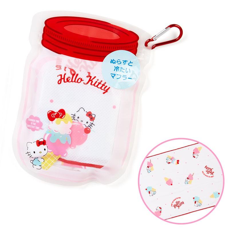 [日本帶回]日本SANRIO 三麗鷗 涼感毛巾 運動毛巾 接觸涼感 Hello Kitty 大耳狗喜拿 美樂蒂 正貨-細節圖3