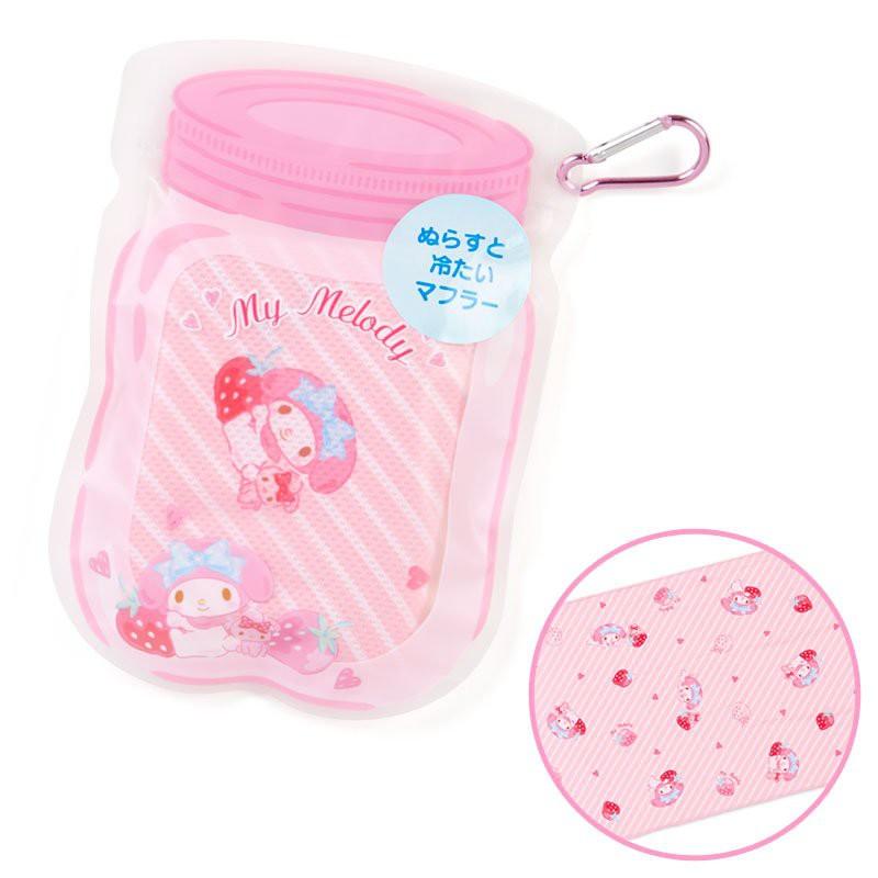 [日本帶回]日本SANRIO 三麗鷗 涼感毛巾 運動毛巾 接觸涼感 Hello Kitty 大耳狗喜拿 美樂蒂 正貨-細節圖7