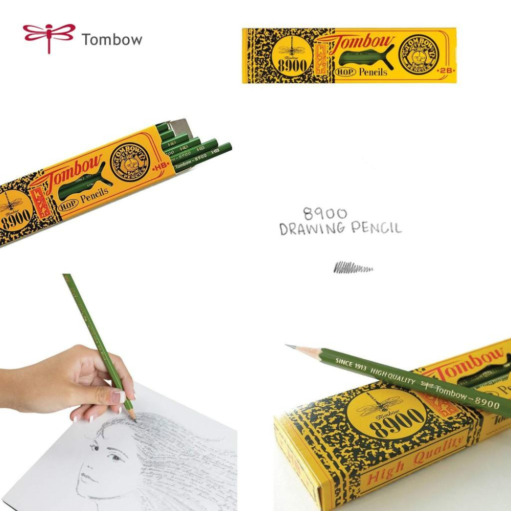 [日本帶回] Tombow蜻蜓牌 復古鉛筆 8900 懷舊 70年代 製圖 繪圖 日本正貨 B HB 2B-細節圖5