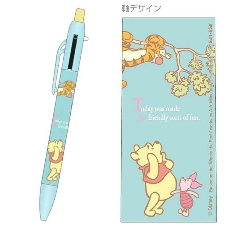 [日本正貨] PILOT 百樂 兩用筆 2色原子筆+自動鉛筆 小熊維尼 sun-star 迪士尼 Disney 日本正版-細節圖3