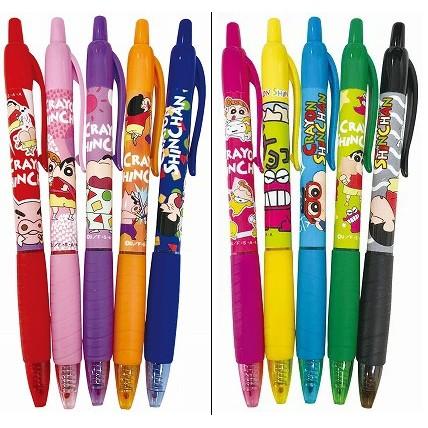 [日本帶回] CRAYON SHINCHAN 蠟筆小新 5色入 原子筆 溜溜筆 圓珠筆 中性筆 水性顏料 0.7mm-細節圖3