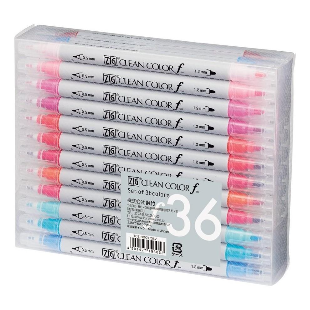 [日製] 吳竹 ZIG 6/12/24/36色 雙頭色筆 細字筆 彩繪筆 代針筆 CLEAN COLOR f-細節圖8