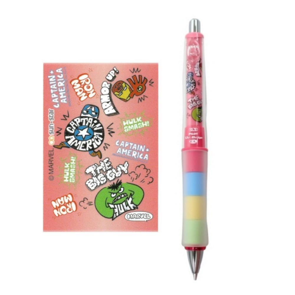 [日製] PILOT百樂 漫威 搖搖筆 自動鉛筆 自動筆果凍筆 Dr.Grip 復仇者聯盟 蜘蛛人 正版 0.5mm-細節圖5