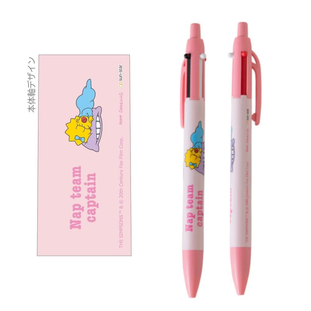 [日製] PILOT百樂 辛普森家庭 2色原子筆+自動鉛筆 兩用筆 2+1 迪士尼 sun-star 日本正版-細節圖3