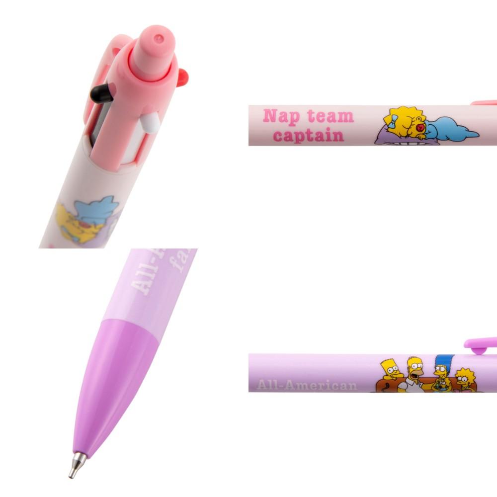 [日製] PILOT百樂 辛普森家庭 2色原子筆+自動鉛筆 兩用筆 2+1 迪士尼 sun-star 日本正版-細節圖7