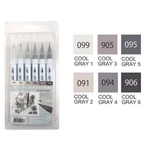 {新商品} [日製] 吳竹 ZIG 6色 12色 軟頭毛筆 軟毛筆 CLEAN COLOR Real Brush 共七款-細節圖3