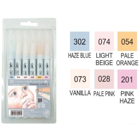 {新商品} [日製] 吳竹 ZIG 6色 12色 軟頭毛筆 軟毛筆 CLEAN COLOR Real Brush 共七款-細節圖5
