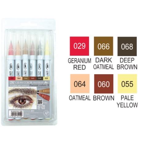 {新商品} [日製] 吳竹 ZIG 6色 12色 軟頭毛筆 軟毛筆 CLEAN COLOR Real Brush 共七款-細節圖6