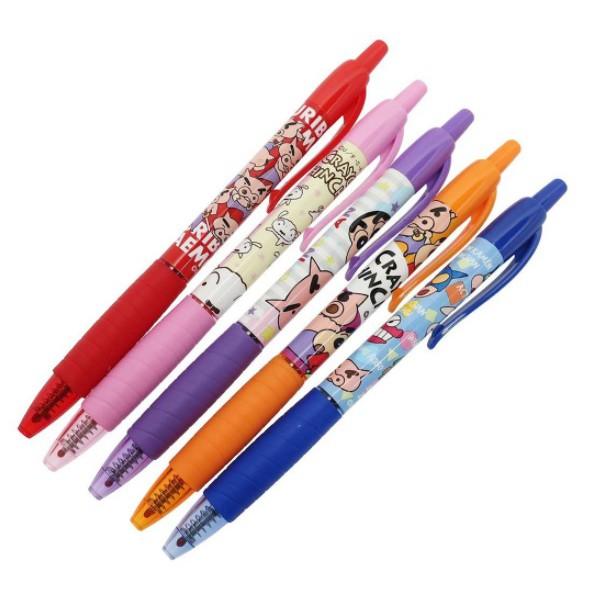 [日本帶回] 5色入 原子筆 溜溜筆 圓珠筆 中性筆 CRAYON SHINCHAN 蠟筆小新 水性顏料 0.7mm-細節圖5