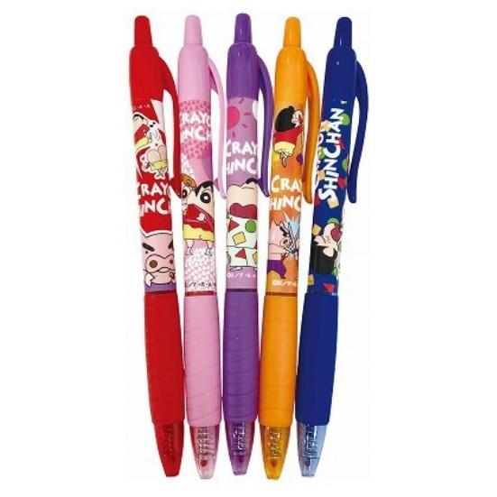 [日本帶回] 5色入 原子筆 溜溜筆 圓珠筆 中性筆 CRAYON SHINCHAN 蠟筆小新 水性顏料 0.7mm-細節圖8