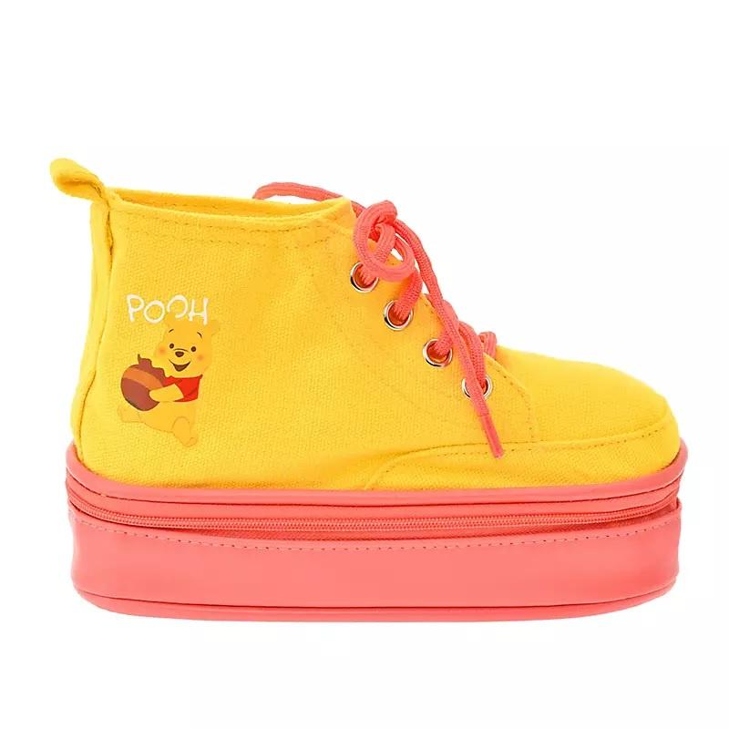 [日本帶回] Disney Store 迪士尼商店 運動鞋型 鉛筆盒 鉛筆袋 筆袋 收納包 小熊維尼 史迪奇 三眼怪-細節圖2