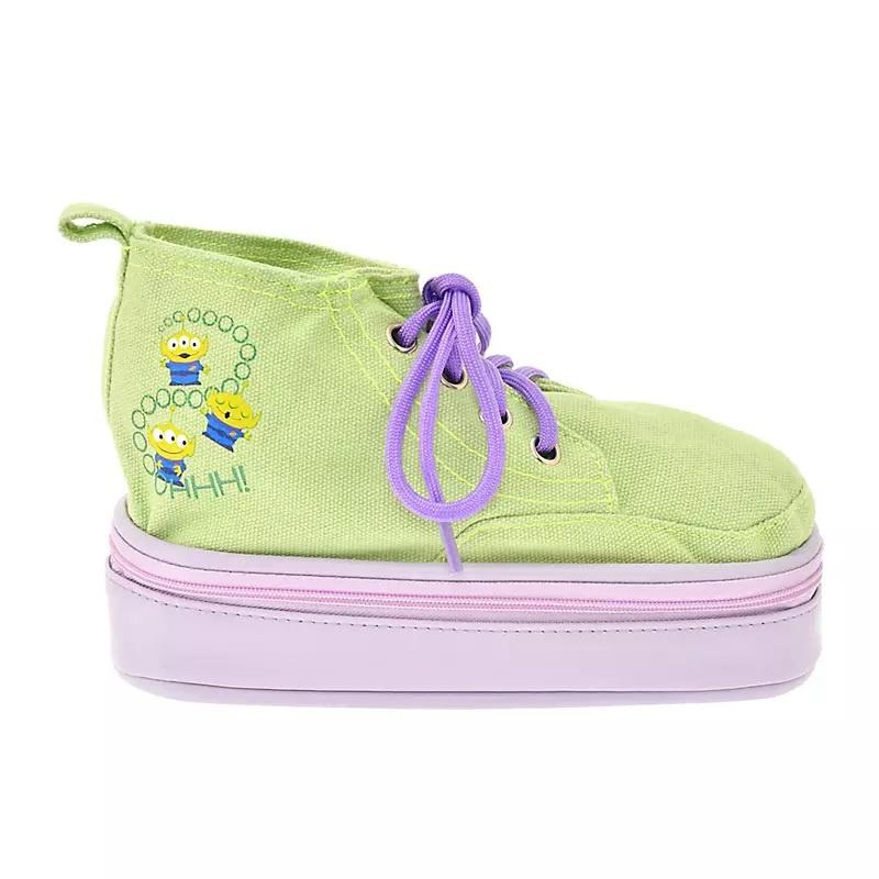 [日本帶回] Disney Store 迪士尼商店 運動鞋型 鉛筆盒 鉛筆袋 筆袋 收納包 小熊維尼 史迪奇 三眼怪-細節圖6