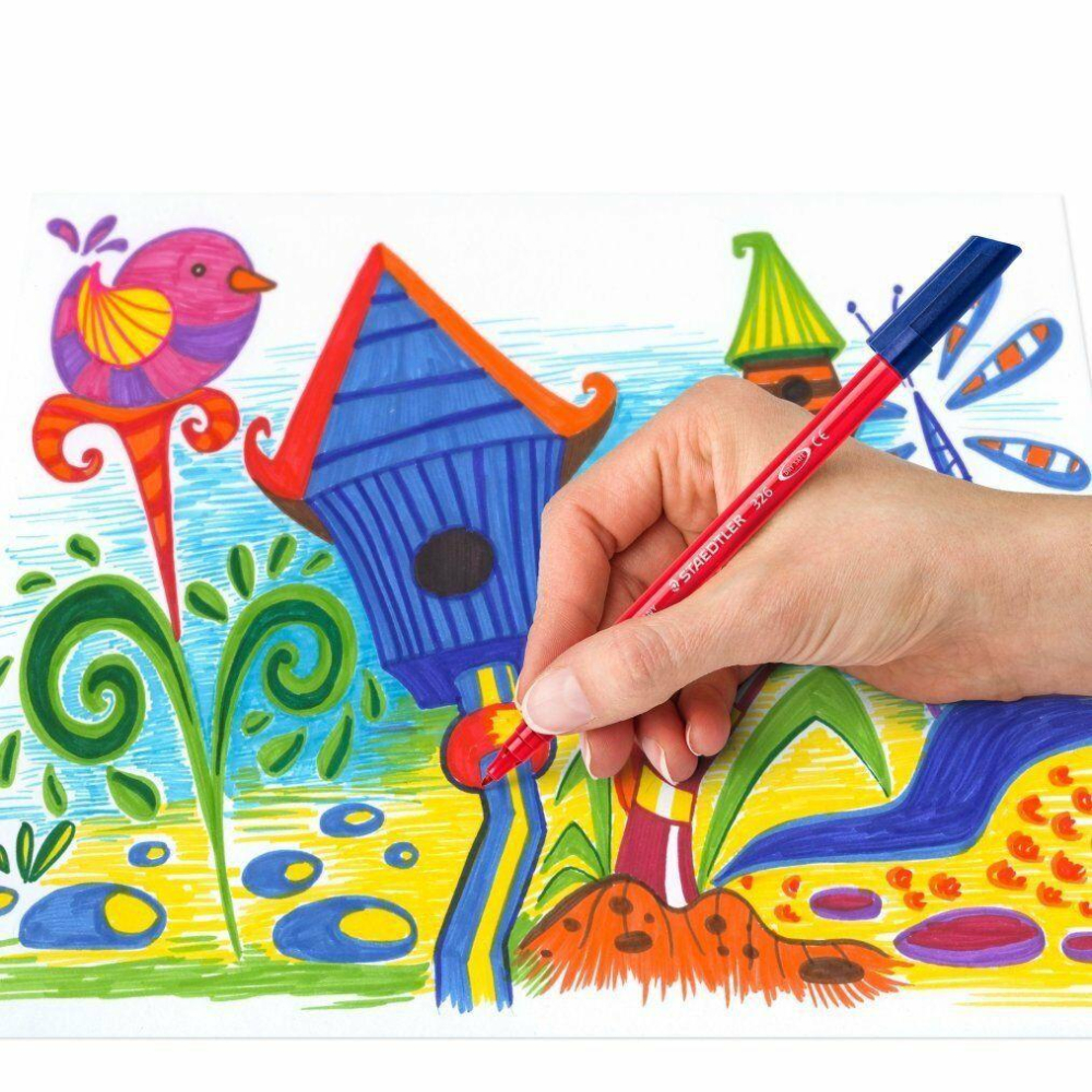 [日貨] 德國Staedtler施德樓 6色彩繪細字筆 纖維筆尖 彩色筆 Noris Club 鐵甲武士-細節圖6