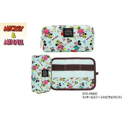 [日本帶回] Disney 迪士尼 Beiiows 多功能收納包 收納包 化妝包 刷具包 皮革 米奇&米妮 玩具總動員-細節圖2