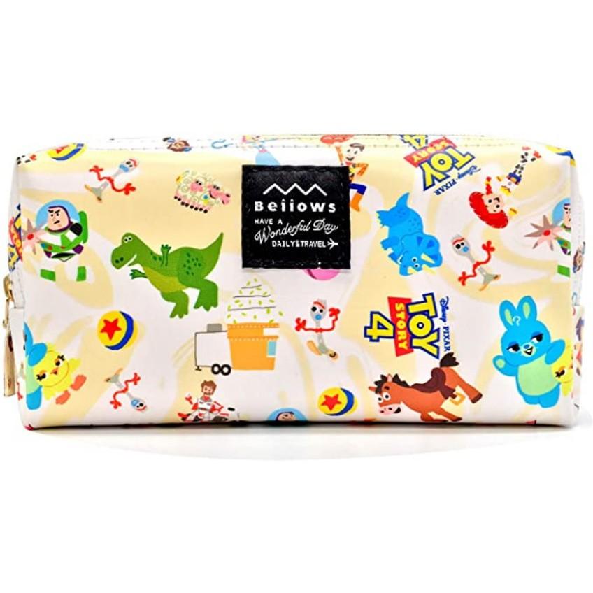 [日本帶回] Disney 迪士尼 Beiiows 多功能收納包 收納包 化妝包 刷具包 皮革 米奇&米妮 玩具總動員-細節圖5