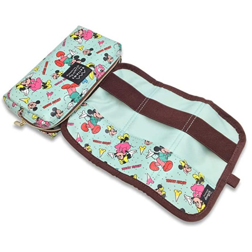 [日本帶回] Disney 迪士尼 Beiiows 多功能收納包 收納包 化妝包 刷具包 皮革 米奇&米妮 玩具總動員-細節圖6