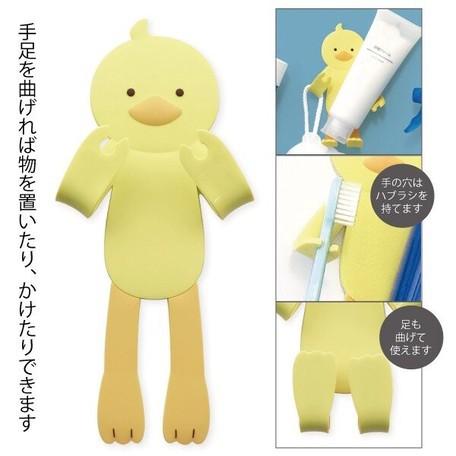[日本帶回] 可愛動物 多用途磁鐵掛勾 無痕 壁掛 浴室掛勾-細節圖4