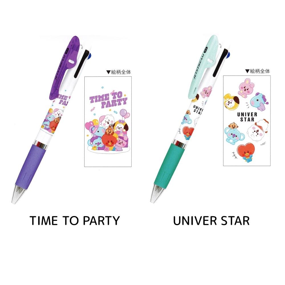 [日本製] uni 三菱 JETSTREAM 三色 原子筆 溜溜筆 圓珠筆 皮卡丘 BT21 星之卡比 油性 0.5mm-細節圖6