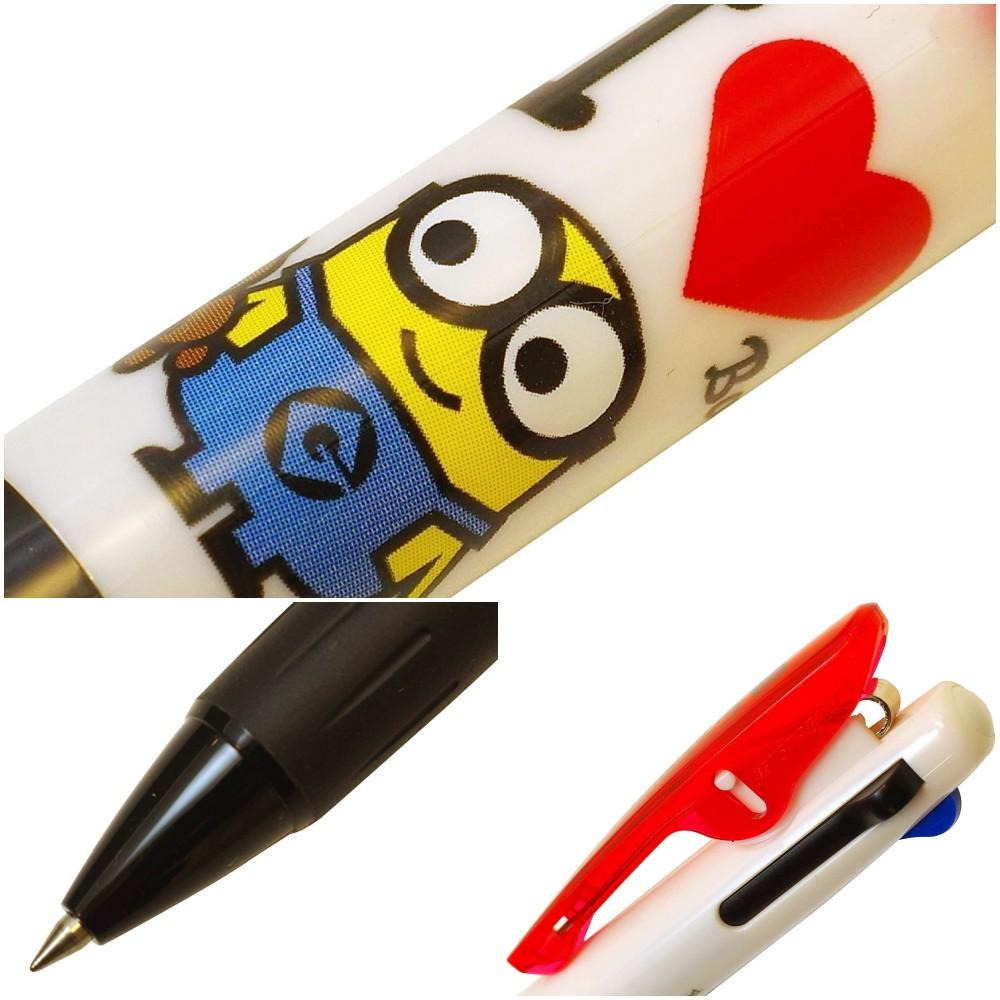 [日本製]uni三菱 小小兵 3色原子筆 溜溜筆圓珠筆 JETSTREAM Minions 神偷奶爸 限定版0.5mm-細節圖3