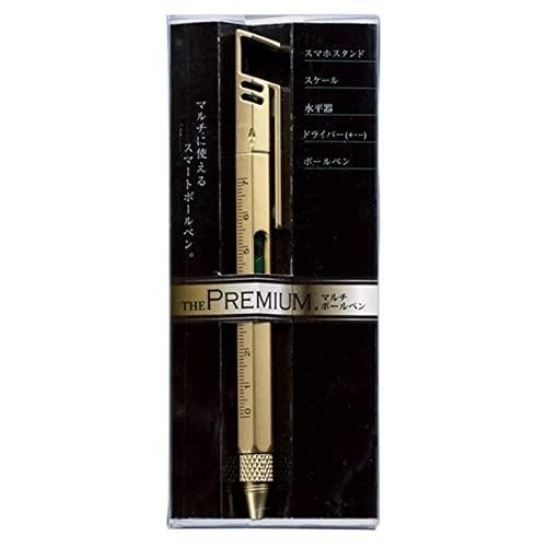 {日本帶回} The Premium 高級 多功能 原子筆 配有螺絲起子 手機支架 水平尺 觸控 原子筆 配有手機支架-細節圖2