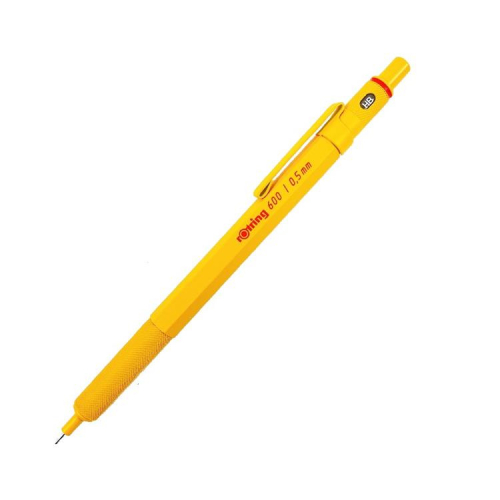 [日本製] 限定 rOtring 600 LOFT 自動鉛筆 0.5mm 紅環 黃色 數量限定