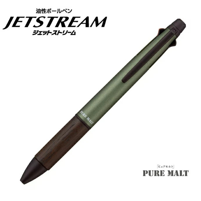 [單一麥芽威士忌酒桶木] UNI 三菱 JETSTREAM 溜溜筆 單色/4+1 系列  新色登場 日本製 木質 橡木桶-規格圖7