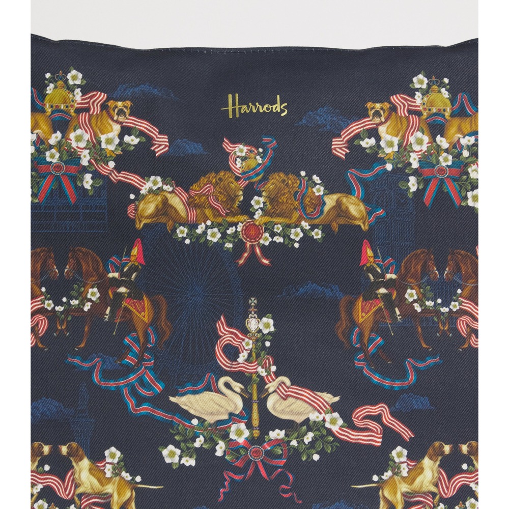【HF】英國代購 Harrods正品 2026新款 哈洛德百貨 英國傳統皇家標誌肩背包 托特包 側背包 動物女包兩用手提-細節圖5