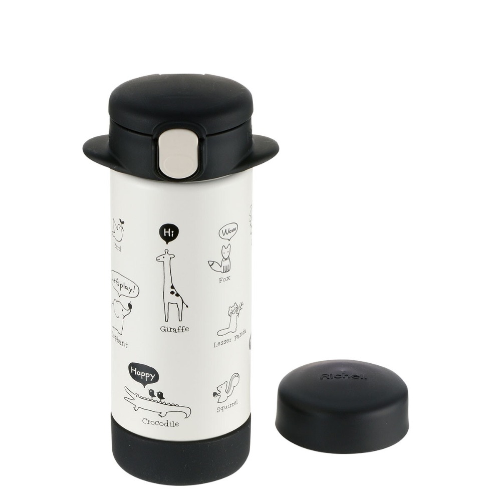 木木林｜現貨🔥日本 Richell 利其爾  兩種替換蓋 不銹鋼 保溫 保冷 水壺 水杯 240ml🔥-規格圖6